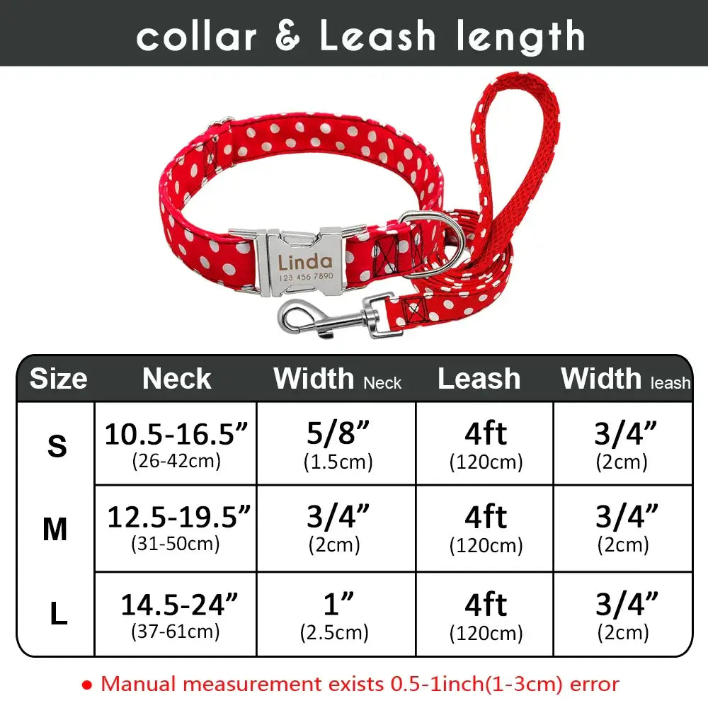 Personalized Nylon Dog Collars - Custom Engrave ID