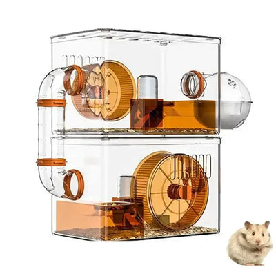 Breathable Hamster Cage with Accessories - Orange/Green/Blue£297.9