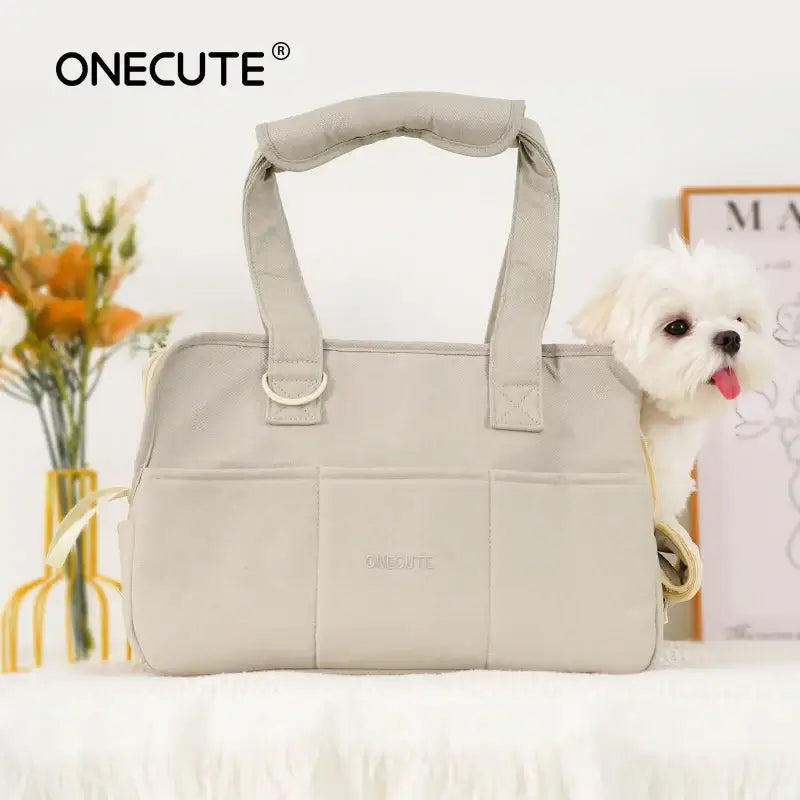 Puppy Go Out Portable Dog Carrier Bag#ComfortablePetTransport,#PetTravelBag,#PortableDogCarrier,#PuppyCarrier