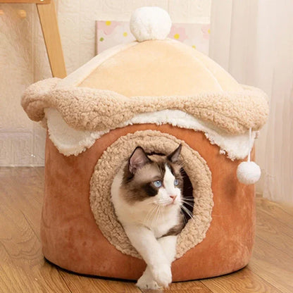 Cozy Cat & Dog Winter House | Pet Nest Bed£26.9