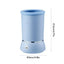 Automatic electric dog paw cleaner with USB charging in blue color, measuring 17.2cm in height and 10.5cm in diameter.