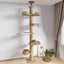 Wooden Cat Tree House Multifunction Pet Furniture Kitten Climbing Toy Cat Scratching Posts Cat Tower Soft Flannel Hammock BedSPECIFICATIONSBrand Name: NoEnName_NullOrigin: Mainland ChinaCN: ZhejiangItem Type: cat treesMaterial: WoodNo. of Tiers: Five Laye