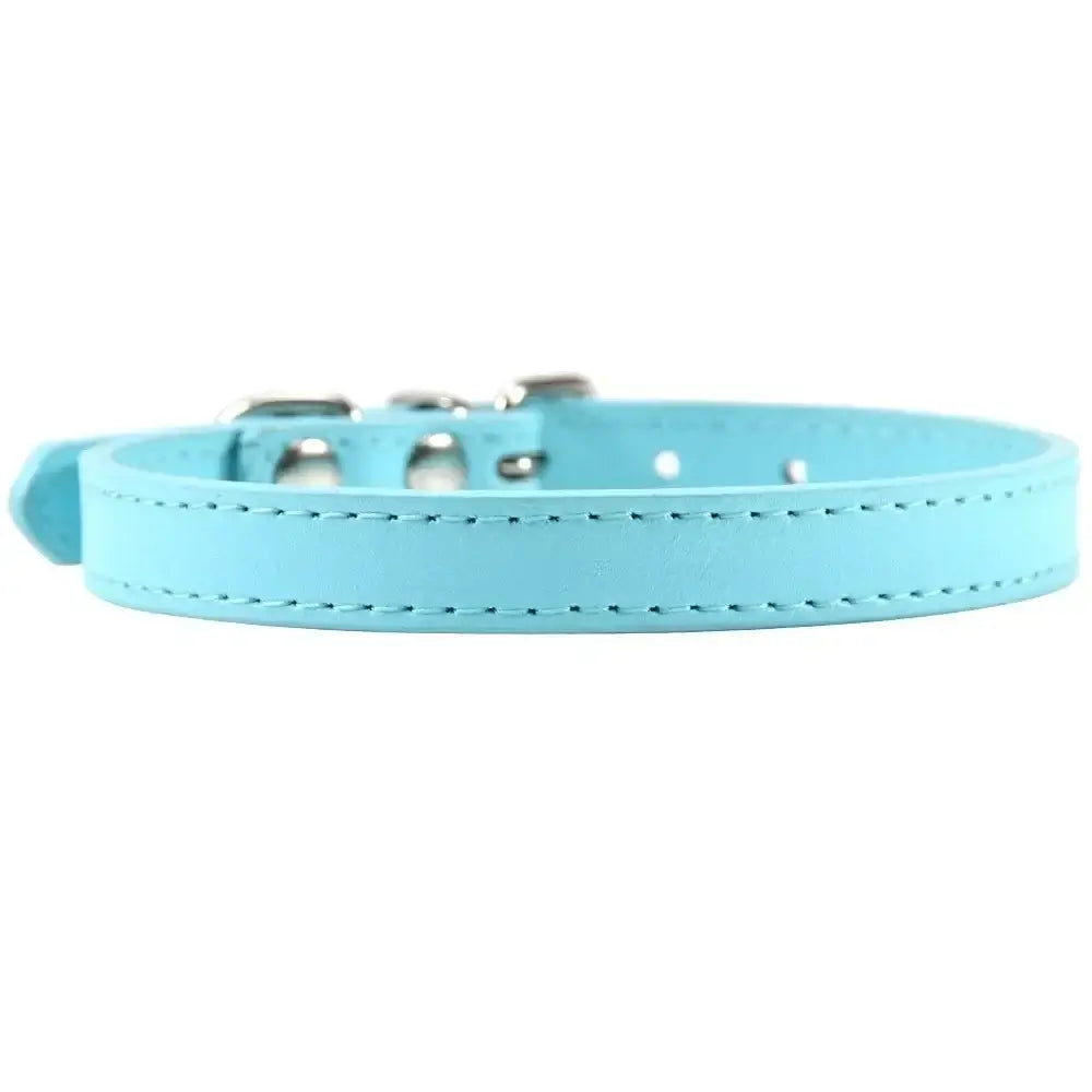 Personalized Colorful Leather Cat & Dog Collar