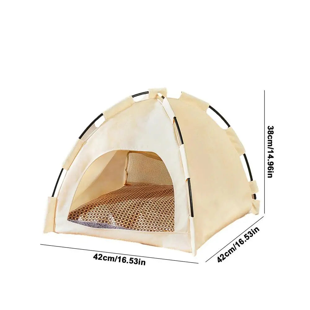 Washable Pet Teepee Tent - Cats & Dogs House#CozyPetTent,#DecorativePetHouse,#DurablePetHouse,#EasyToCleanPetTent,#PetSanctuary,#PetTeepee,#WashablePetTent£26.9