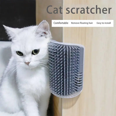 Cat Corner Hair Scrubber Brush for Happy Grooming