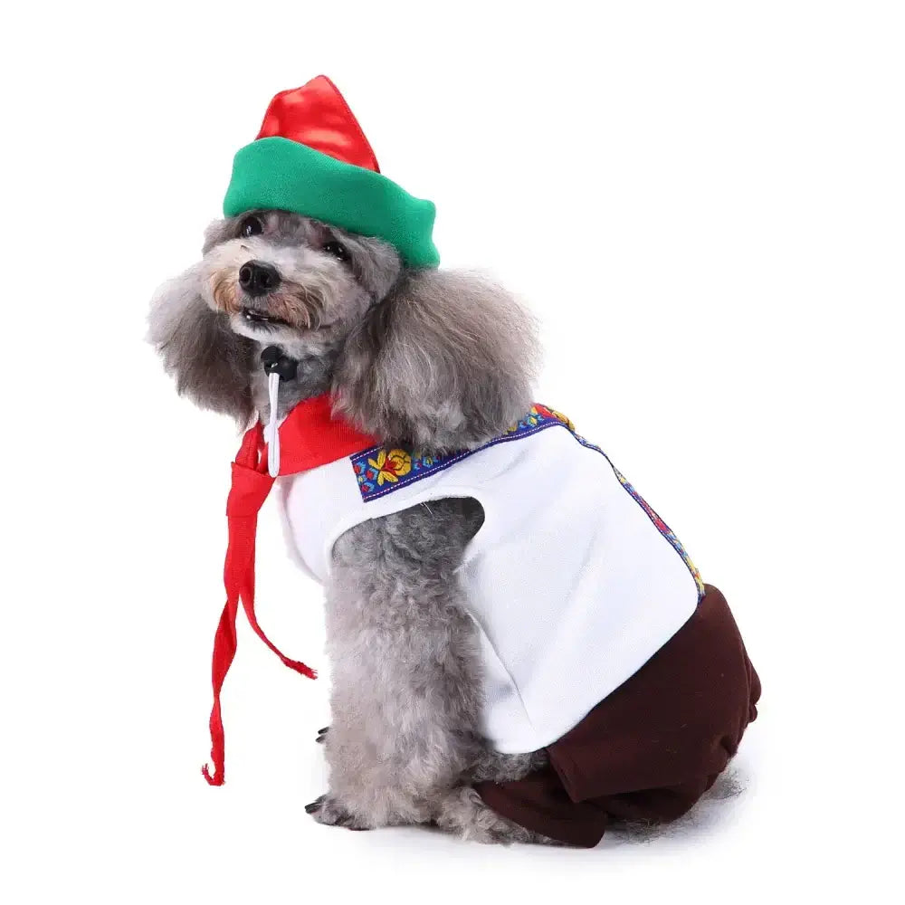 Halloween XMAS Cosplay Pet Cat Dress Up Clothes For Dog Costume Outfit PET Cat Costume Christmas Party Dog Coat Cloth Waem Suit