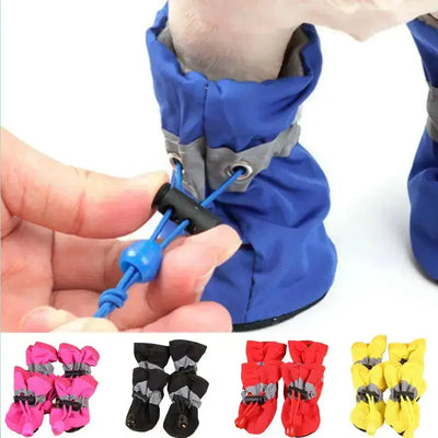 Waterproof Anti-slip Pet Dog Shoes 4pcs/set Rain Boots#AntiSlipDogShoes,#ComfortableDogBoots,#DogFootwear,#DogSafetyGear,#DogShoes,#EasyCleanDogShoes,#PetAccessories,#PetComfort,#PetRainBoots,#PetSupplies£8.9