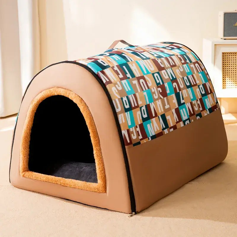 Portable House for Dogs | Paws Palace StoreShop the perfect warm & washable pet bed for your dog. Durable cotton, eco-friendly design, ideal for travel. Get your dog's new favorite spot! Free delivery£24.9