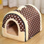 Folding Plush Dog House Puppy Pet Large Medium Indoor Dog Bed Convertible Sofa Kennel Tapisseries Pet Supplies Houses Habitats