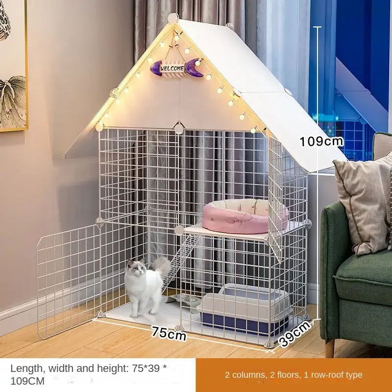 Oversized Pet Kennel Villa for Cats