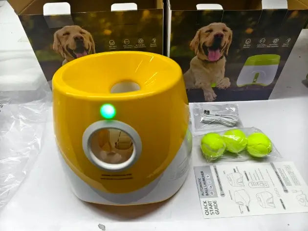 Automatic Dog Tennis Ball Launcher - Outdoor Pet Toy#AutomaticFetchToy,#DogTennisBallLauncher,#InteractiveDogToy,#InteractiveDogToyBall,#OutdoorPetFun