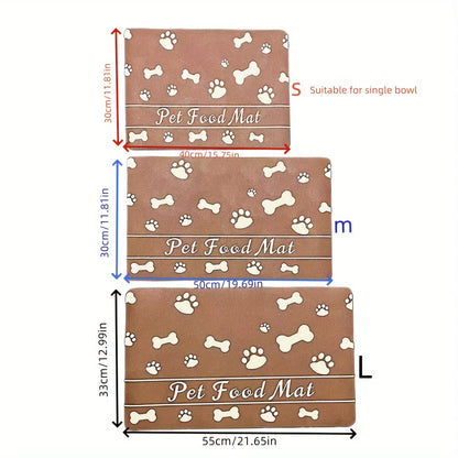 Pet Cat & Dog Diatom Mud Feeding Mat - Splash-proof