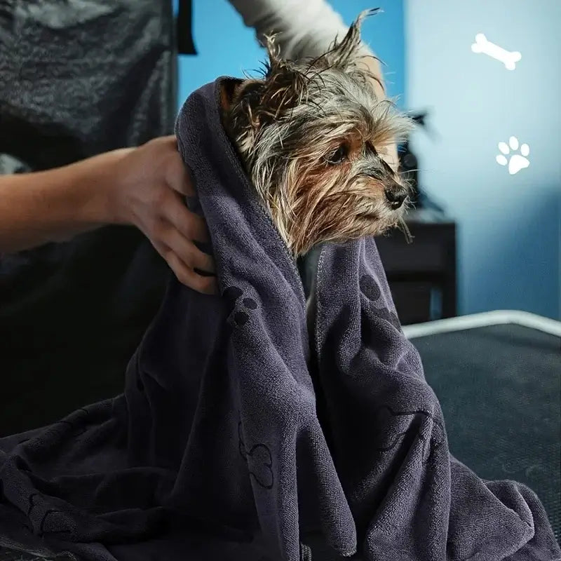 Quick-Drying Microfiber Pet Towel for Dogs & Cats