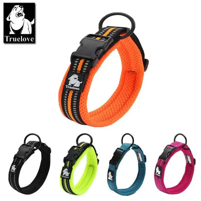 Truelove Adjustable Reflective Dog Collar for All Breeds