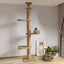 Wooden Cat Tree House Multifunction Pet Furniture Kitten Climbing Toy Cat Scratching Posts Cat Tower Soft Flannel Hammock BedSPECIFICATIONSBrand Name: NoEnName_NullOrigin: Mainland ChinaCN: ZhejiangItem Type: cat treesMaterial: WoodNo. of Tiers: Five Laye