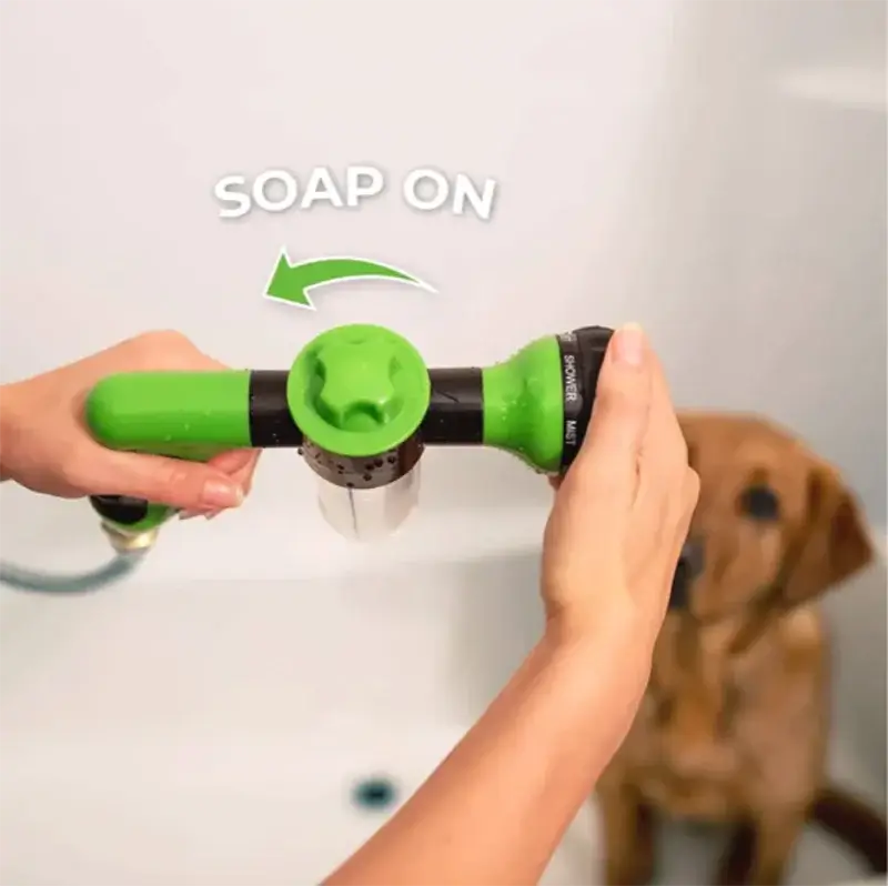 High-Pressure Shower|Adjustable Gun|Paws Palace Store"Elevate Your Pet Bathing Experience with the High-Pressure Dog Shower Gun!" Efficient Cleaning: The high-pressure water flow effectively removes dirt, grime, and loose fur from your pet's coat.£8.9#Adj