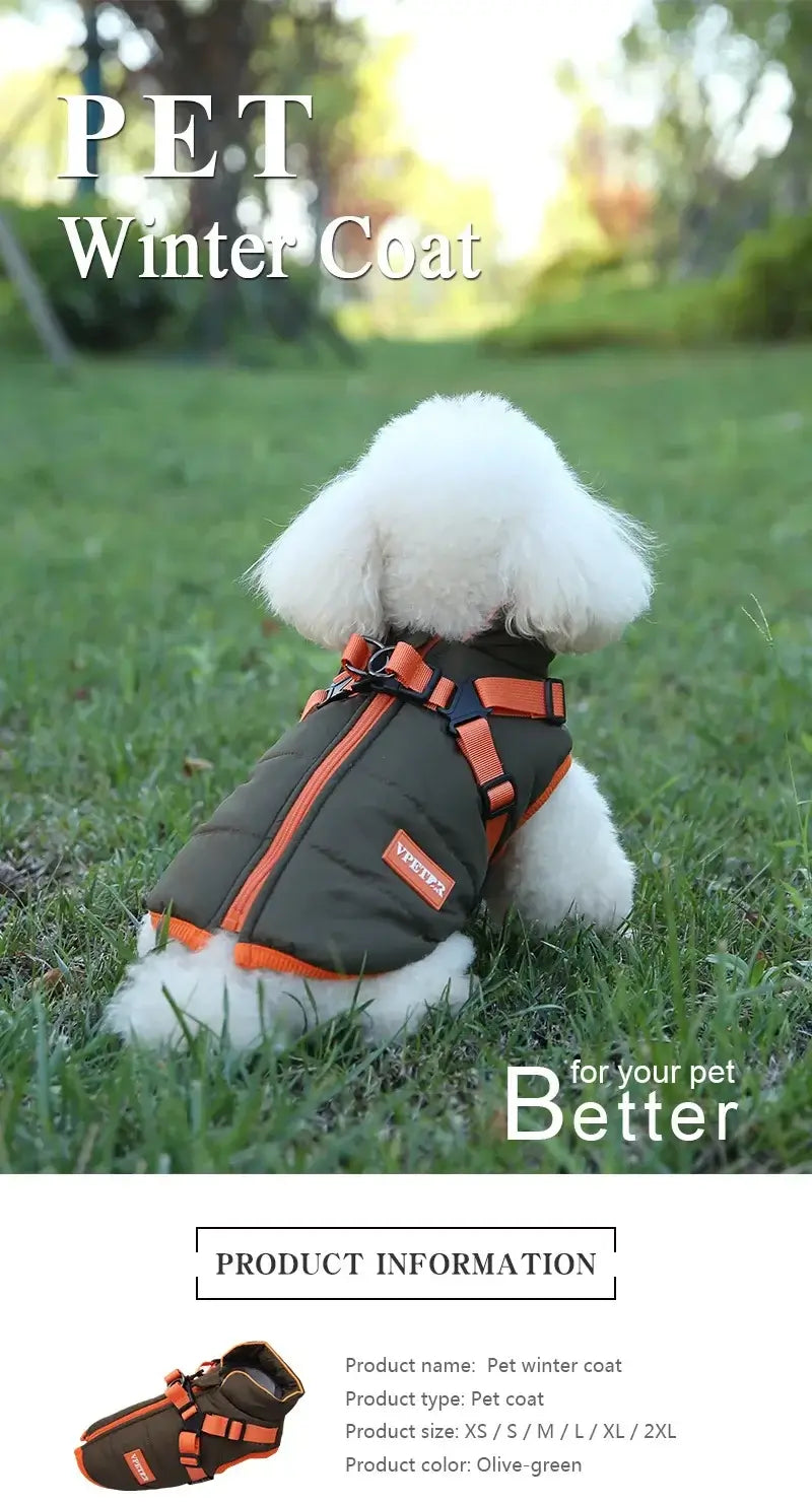 Waterproof Puppy Jacket for Small Dogs - Warm & Cozy