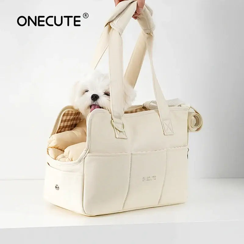 Puppy Go Out Portable Dog Carrier Bag#ComfortablePetTransport,#PetTravelBag,#PortableDogCarrier,#PuppyCarrier