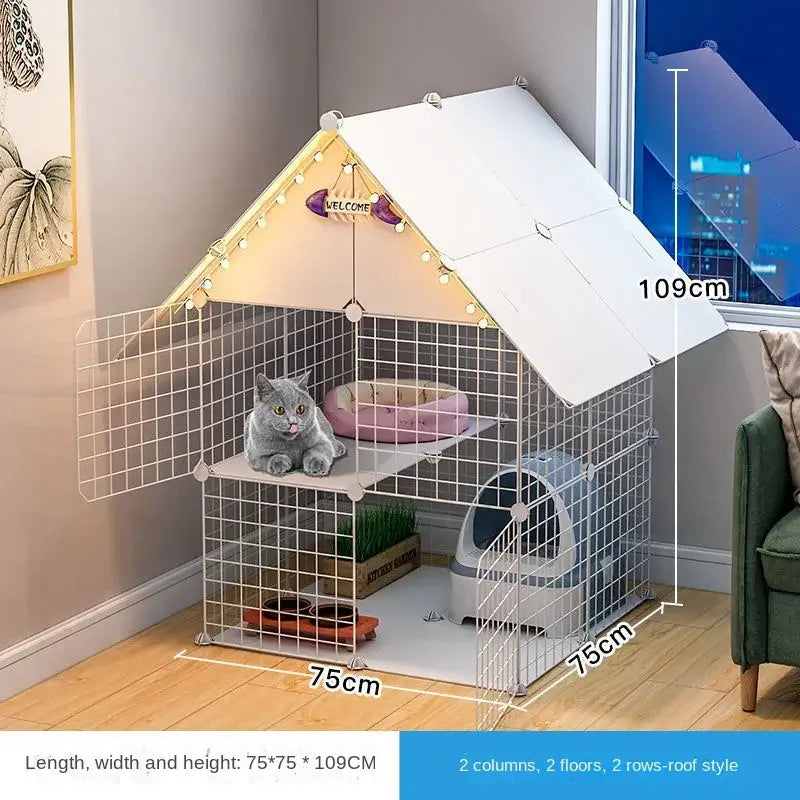 Oversized Pet Kennel Villa for Cats