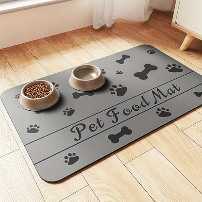 Pet Cat & Dog Diatom Mud Feeding Mat - Splash-proof