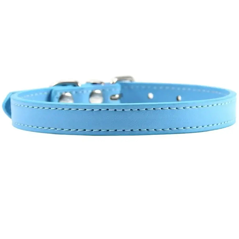 Personalized Colorful Leather Cat & Dog Collar