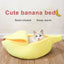 Banana Bliss Hideaway: The Ultimate Cozy Cave Bed for Cats & Small Dogs - Paws Palace StoresPerfect for cats and small dogs, our Banana Bliss Hideaway is the ideal spot for naptime and lounging.Cozy cave bed Cats,Small dogs Buy it for only £24.90£22.9