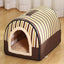 Folding Plush Dog House Puppy Pet Large Medium Indoor Dog Bed Convertible Sofa Kennel Tapisseries Pet Supplies Houses Habitats