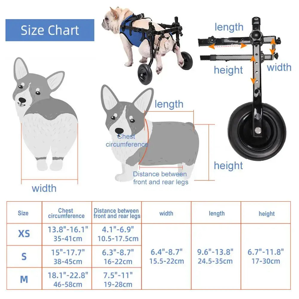 Wheelchair for Disabled Cats & Big Dogs - Pet Rehab Cart£63.90Paws Palace Store