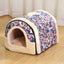 Folding Plush Dog House Puppy Pet Large Medium Indoor Dog Bed Convertible Sofa Kennel Tapisseries Pet Supplies Houses Habitats