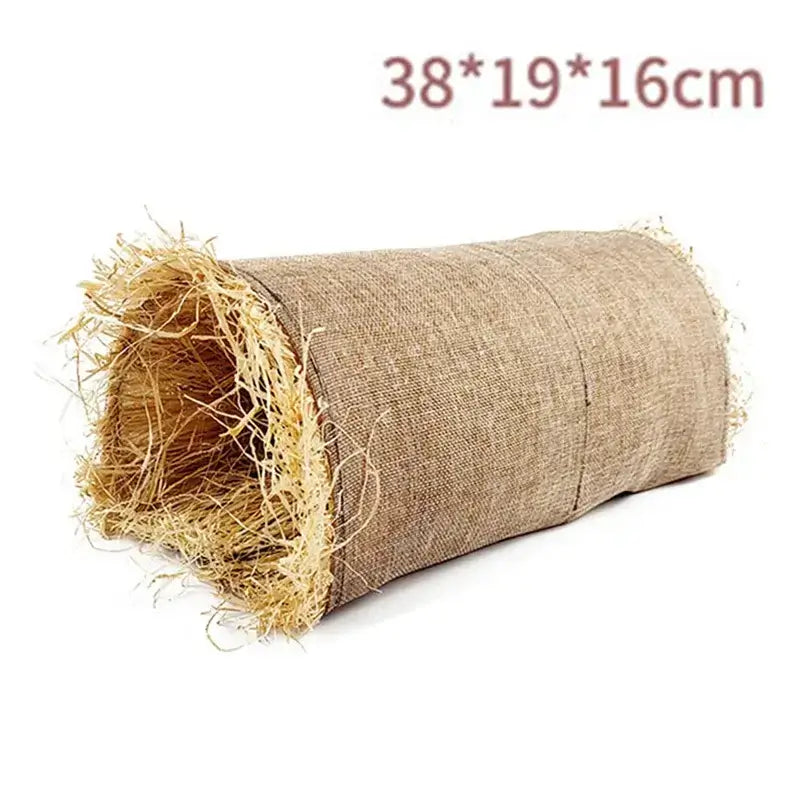 Foldable Woven Rabbit Cages Pets Hamster Guinea Pig Bunny Grass Chew Toy Mat House Bed Nests for Small Animal Rabbit Accessories