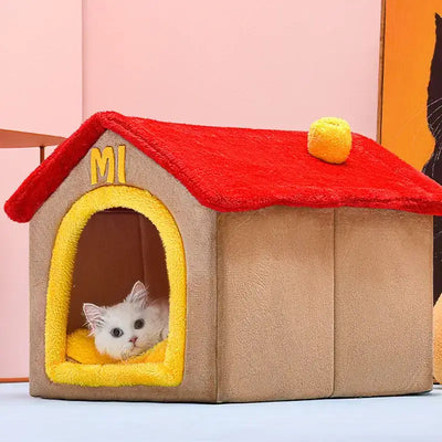 Cozy Foldable Dog House & Bed for Pets