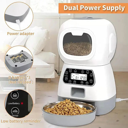 3.5L Automatic Pet Feeder—Smart Food Dispenser