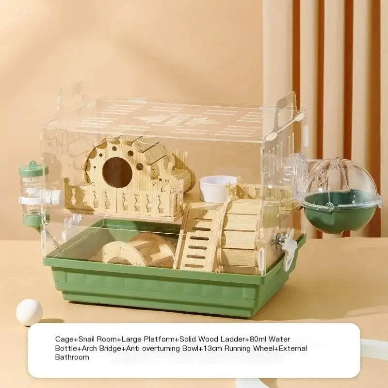 Luxurious Large Hamster Log Cage, Multi-Level NestElevate your hamster's habitat with our spacious, two-floor log cage. Perfect for exploration, sleeping, and play. Free delivery.£113.90Paws Palace Stores