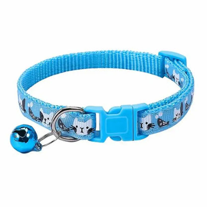 Vibrant Adjustable Collar with Colorful Cats Pattern"Add Color to Your Pet's Style: Adjustable Dog and Cat Collar with Colorful Cats Pattern and Bell, Perfect for Puppies, Kittens, and Small Animals!" Free Delivery.£6.90#AdjustableCollarHarness,#Adjustabl