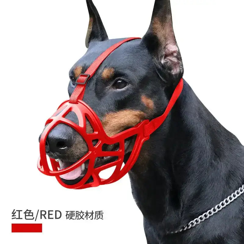 Big Dog Muzzle with Reflective Tape - Prevent BitesEnsure your pet's safety & comfort with our reflective Big Dog Muzzle. Durable, for all sizes & seasons. Stop barking & biting effectively.£6.9