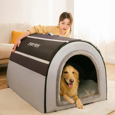 Portable House for Dogs | Paws Palace StoreShop the perfect warm & washable pet bed for your dog. Durable cotton, eco-friendly design, ideal for travel. Get your dog's new favorite spot! Free delivery£24.9