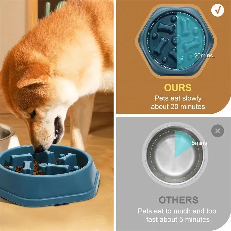 Dog Slow Feeder Bowl: Healthy Diet Pet Feeding£7.9