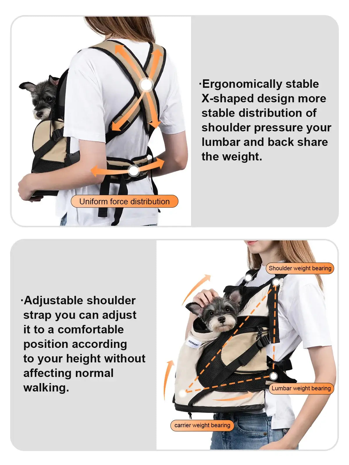 Pet Carrier Sling Bag for Cats & Dogs | Paws Palace StoreExperience hands-free convenience & safety with our Pet Carrier Sling Bag, perfect for walking, hiking, or shopping. Keep your pet close & secure. Free delivery£60.90#Breathable #SmallAnimalCarrier,