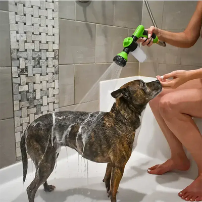 High-Pressure Shower|Adjustable Gun|Paws Palace Store"Elevate Your Pet Bathing Experience with the High-Pressure Dog Shower Gun!" Efficient Cleaning: The high-pressure water flow effectively removes dirt, grime, and loose fur from your pet's coat.£8.9#Adj