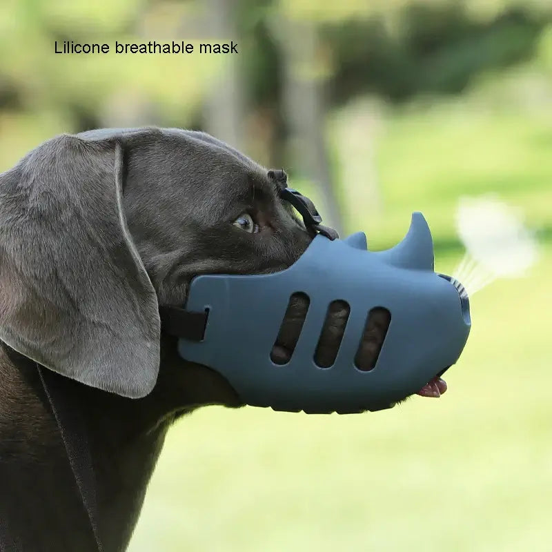 Rhinoceros-Shaped Silicone Dog Muzzle for Medium & Large Dog£11.9