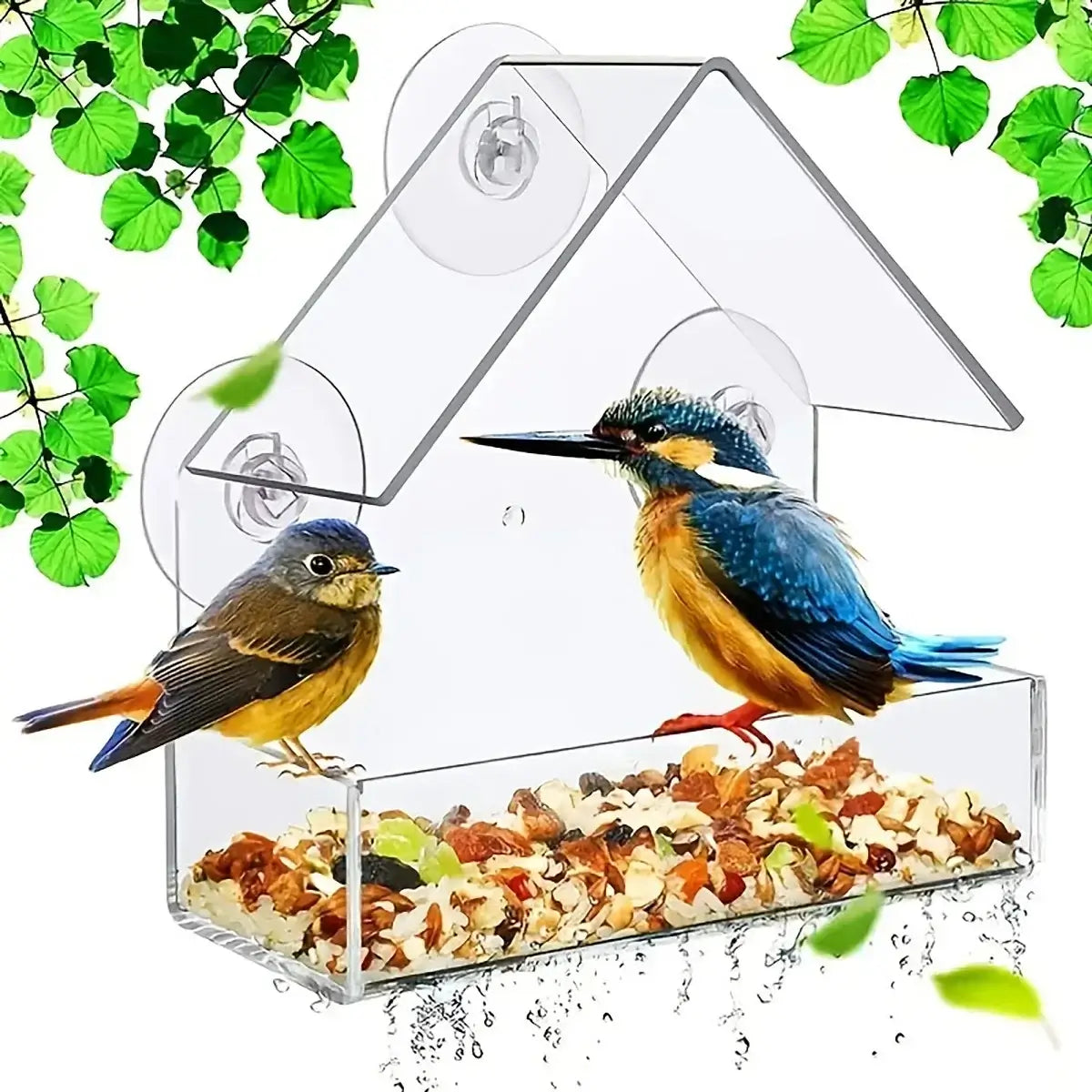 Acrylic Bird Cage Feeder, Window-Mounted£12.90Paws Palace Store