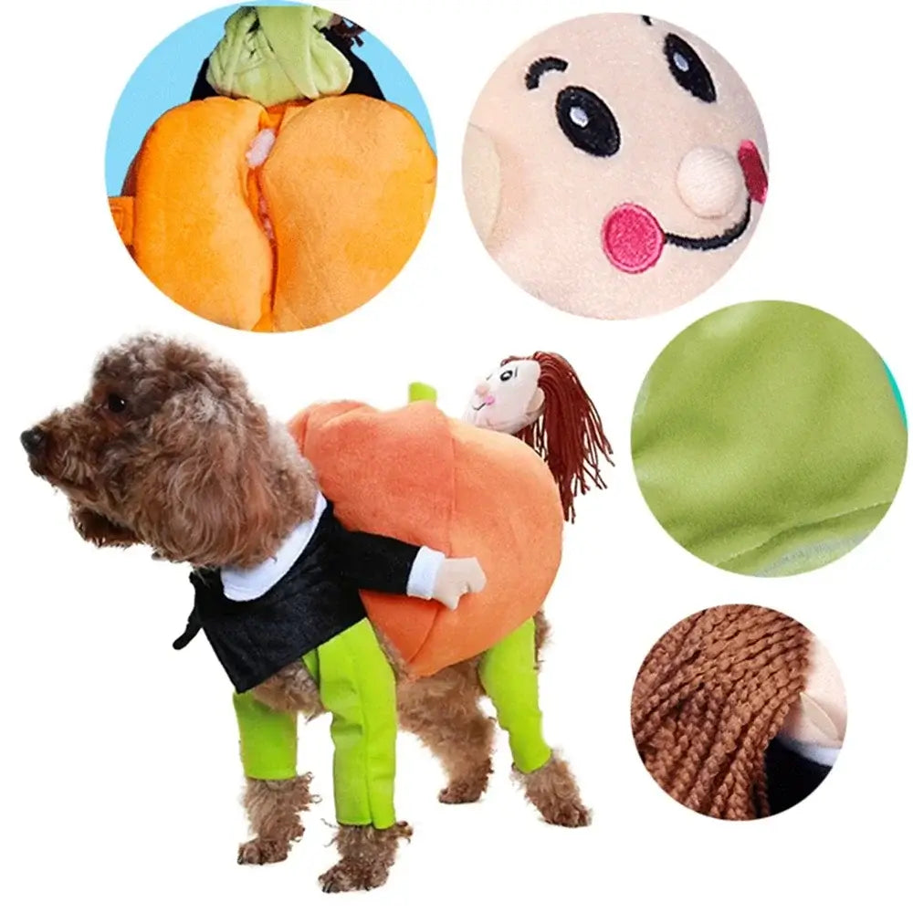 Funny Pet Pumpkin Costume for Cats & Dogs