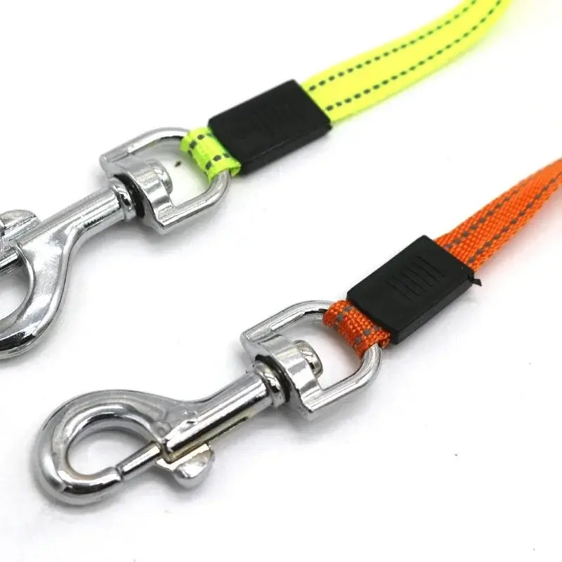 Dual Dog Leash with Light for Night WalksKeep both your dogs safe on night walks with our reflective, retractable double leash. Durable, rotating design for easy handling. Free delivery£16.9