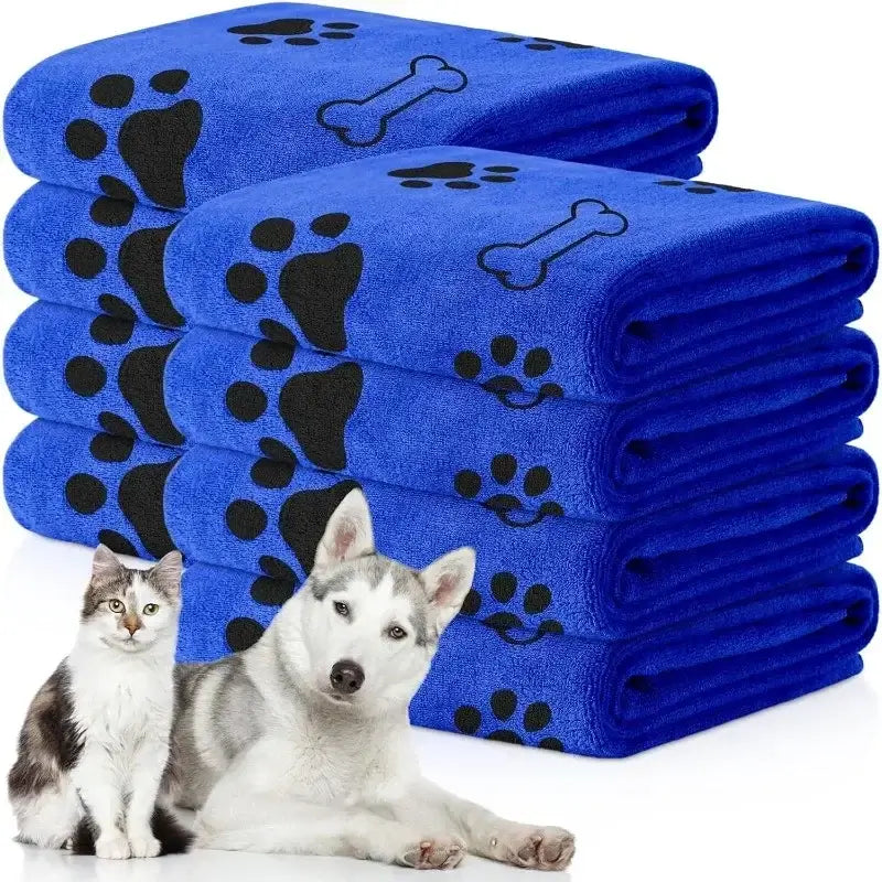 Quick-Drying Microfiber Pet Towel for Dogs & Cats