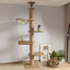 Wooden Cat Tree House Multifunction Pet Furniture Kitten Climbing Toy Cat Scratching Posts Cat Tower Soft Flannel Hammock BedSPECIFICATIONSBrand Name: NoEnName_NullOrigin: Mainland ChinaCN: ZhejiangItem Type: cat treesMaterial: WoodNo. of Tiers: Five Laye