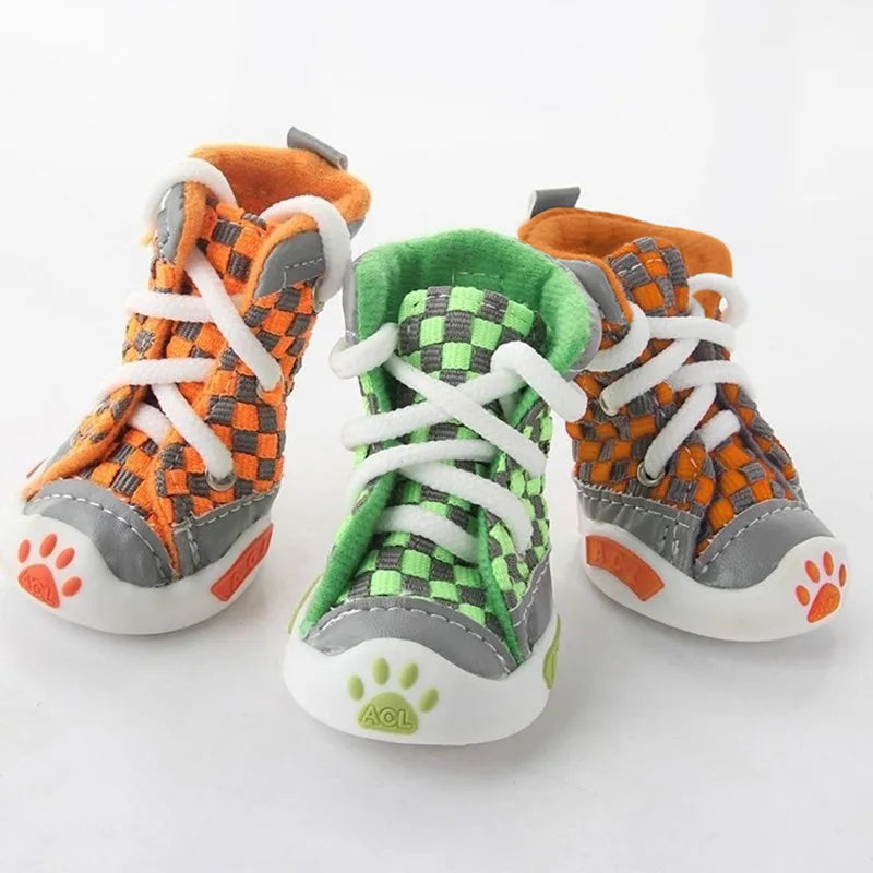 Football Style Dog Boots, 4 Pieces/Set, Small Pet Shoes#CatsAccessories,#DogShoes,#EasyCleanDogShoes,#FootballDogBoots,#PawProtection,#PetAccessories,#PetComfort,#PetShoes,#PetSupplies,#StylishDogBoots£12.9
