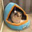 Pet Dog Cat  Warm Soft Bed Pet Cushion Dog Kennel Cat Castle Foldable Puppy House with Toy Ball, L