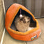 Pet Dog Cat  Warm Soft Bed Pet Cushion Dog Kennel Cat Castle Foldable Puppy House with Toy Ball, L