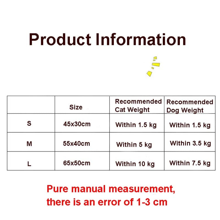 Closed Removable and Washable Cat Litter Sleeping Bag Winter Warm Dog Kennel, M