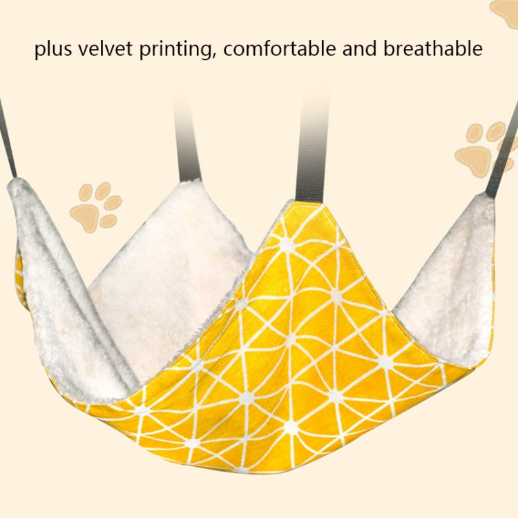 PE-160 Canvas Hanging Cat Cage Hammock Adjustable Length Swing Pet Nest, S, M